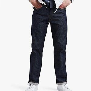 Levi's 501 Button Fly Jeans Dark Blue Wash 38 x 29 100% Cotton Denim NWT Men $70